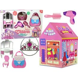 Dětský stan růžový Make-up room