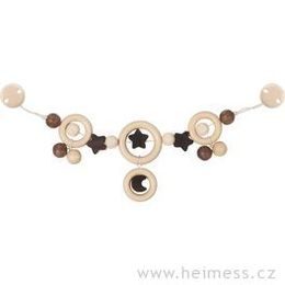 Měsíc a hvězdy - řetěz do kočárku (Heimess nature)