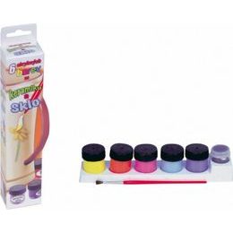 Akrylové barvy - 6ks se štětcem