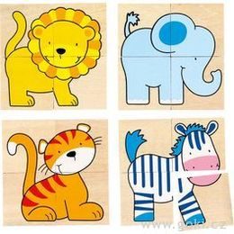 Puzzle a pexeso divoká zvířátka