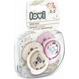 LOVI 22/892 Dynamický silikonový dudlík 0-3 m 2 ks Stardust zelený