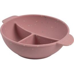 Canpol babies Silikonová dělená miska s přísavkou DOTS 360ml růžová