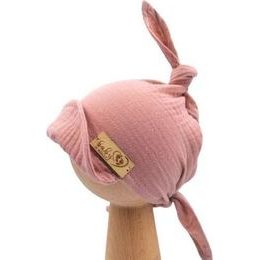 Dřevěný přívěsek na dudlík - přírodní, bílá, korálky