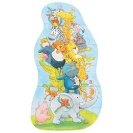 XL puzzle zvířecí pyramida, 17 dílů