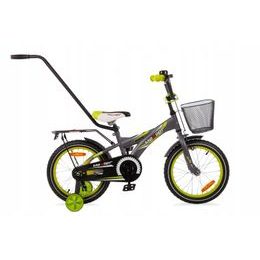Mexller dětské kolo BMX 16" s vodící tyčí šedé