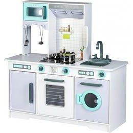 Ecotoys velká dřevěná kuchyňka s příslušenstvím