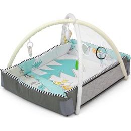 4Baby Plyšový kolotoč nad postýlku Rabbit - šedo/bílý