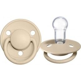 BIBS DE LUX - Silikonový dudlík, 0 - 36 m, vanilkový