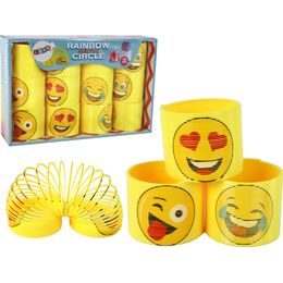 Dětská pružina žlutá s emotikony