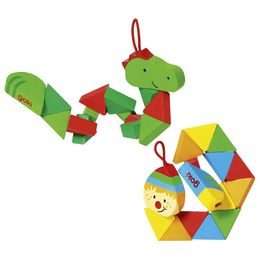 Puzzle skládačka krokodýl a klaun