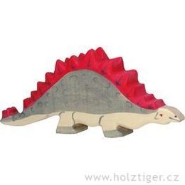 Stegosaurus - dřevěná vyřezávaná hračka