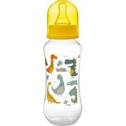 Akuku Kojenecká láhev s obrázkem bílá 250 ml dortík