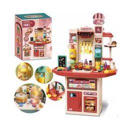 Dětská kuchyňka XL červeno-hnědá