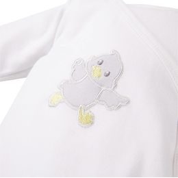 EEVI Kojenecké body s dlouhým rukávem Newborn bílá 56 (0-3m)