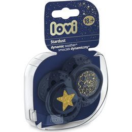 LOVI 22/892 Dynamický silikonový dudlík 0-3 m 2 ks Stardust zelený