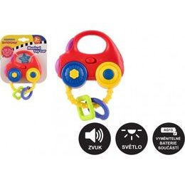 Chrastítko auto - na baterie se zvukem, světlem