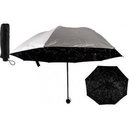 Skládací Deštník hvězdná obloha - pro dospělé stříbrný