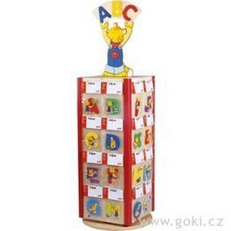Prodejní stojan na dřevěná písmena