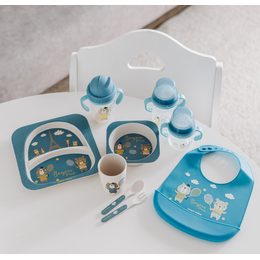 Talířek s přísavkou růžovo-bílá