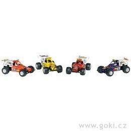 Super čtyřkolky z umělé hmoty se zpětným natahováním