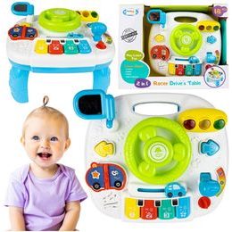 Edukační stoleček s piankem a volantem 2v1 Drive Table