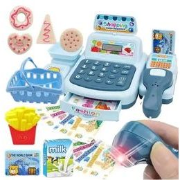 Doris dětská elektronická pokladna Blue Cashier