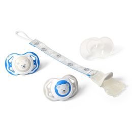 BIBS DE LUX - Silikonový dudlík, 0 - 36 m, vanilkový