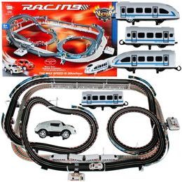 Dětská XXL vláčkodráha s autodráhou Speed Racing 600 cm