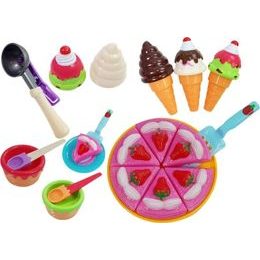 Sada nádobí - mix 3 barvy v plastové tašce/kabelce