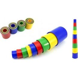 Pyramida skládanka kulatá 9ks