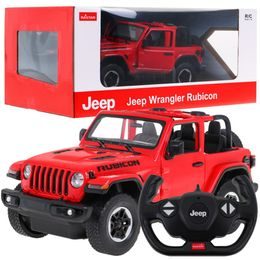 Rastar auto na dálkové ovládání Jeep Wrangler JL 1:14 červené