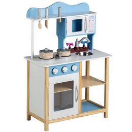 Dřevěná vzdělávací kostka s hodiny ECOTOYS
