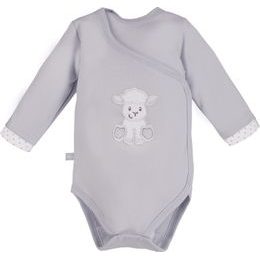 EEVI Kojenecké body s dlouhým rukávem Newborn šedá 50 (0-1m)