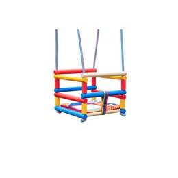 Dřevěná houpačka s polštářkem