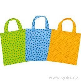 Malé bavlněné tašky, 9 ks