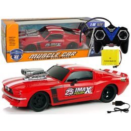 Auto na dálkové ovládání Muscle Car červené 1:16