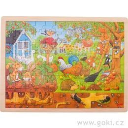 Naše zahrádka na zemi i pod zemí - puzzle, 96 dílů