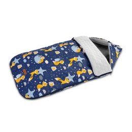 Sensillo Letní fusak Velvet lišky tmavě modrý