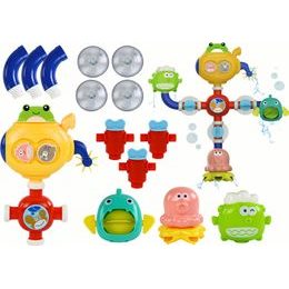 Hračka do vany - mini basketbalový koš se psem a rybičkami