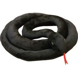 Plyšový had černý 110 cm