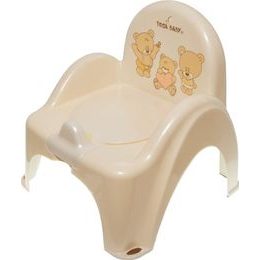 Dětský nočník s poklopem béžový medvěd