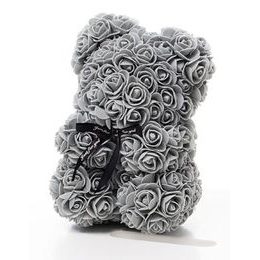 Medvídek z růží šedý Rose Bear 25 cm