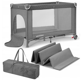 Dětská turistická postýlka Sesttino Lia 65 x 125 cm gray