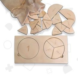 Zlomky - dřevěné puzzle