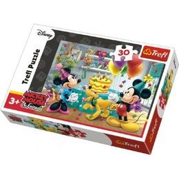 Puzzle Mickey a Minnie slaví narozeniny - 30 dílků