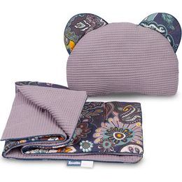 Souprava do kočárku Wafel boho růžová