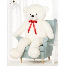 Plyšový medvěd Hugo 160 cm bílý