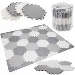 Pěnové puzzle hexagon 45 dílků