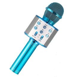 Bezdrátový karaoke mikrofon Hifi Speaker modrý