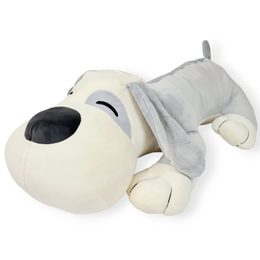 Plyšový pejsek Azor 70 cm - šedý